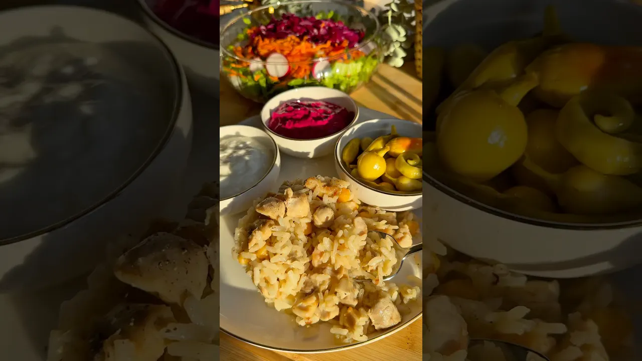 Pratik tavuklu nohut pilav👌 #recipe #tarif #globalcuisine #food #tavukpilav #chicken #nohutlupilav