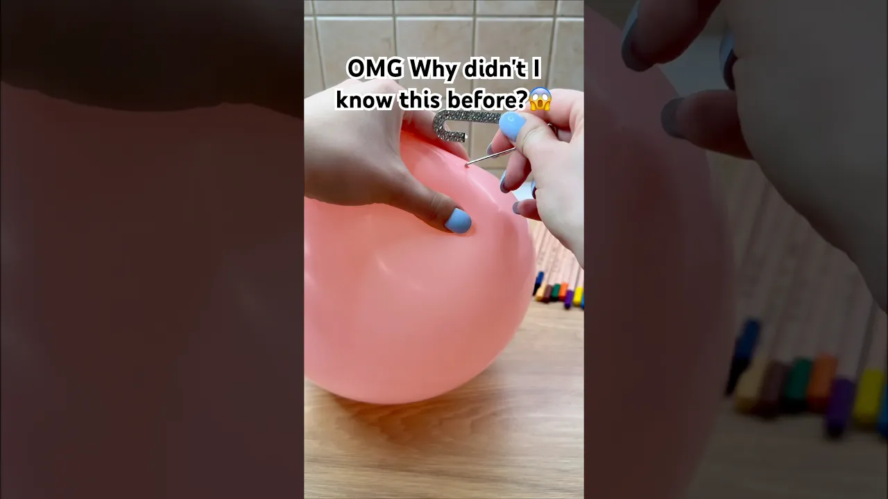 Balloon lifehack 😱 #diy #reallifehacks #parenthack