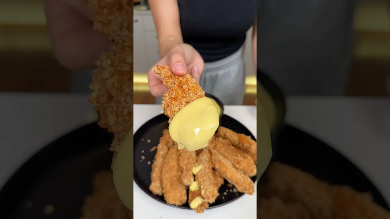 Tenders ⧸ Cheddar Sos #chicken #busezeynep