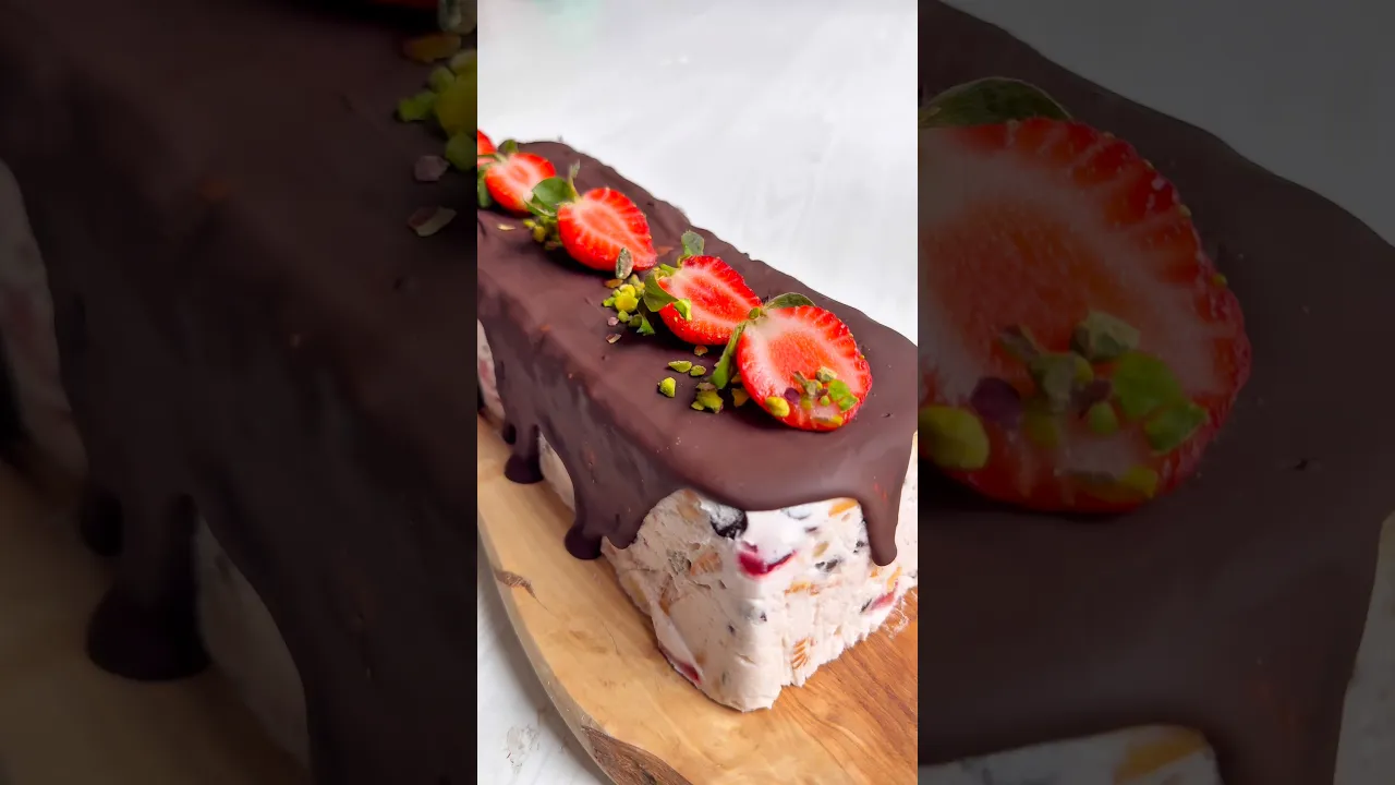 Serin yaz pastası😍 #dessert #tarif #chocolate #pratiktatlitarifleri #recipe #globalcuisine #parfe