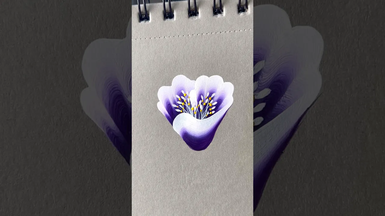243 💜🖌️🎨ART for BEGINNERS 🫶💯 #shorts #art #beginnerfriendly #painting #viral