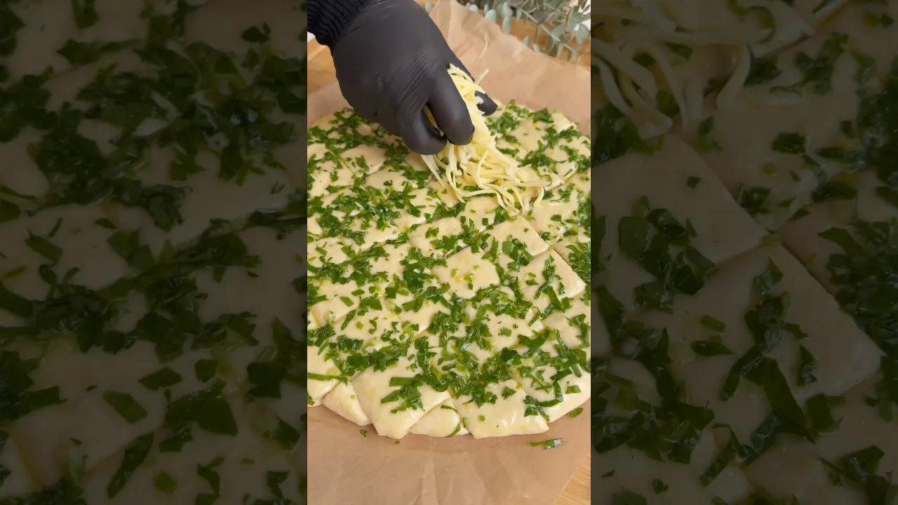 Sarımsaklı pizza ekmek😍 #globalcuisine #recipe #tarif #food #bread #garlicbread #pizza #ekmek