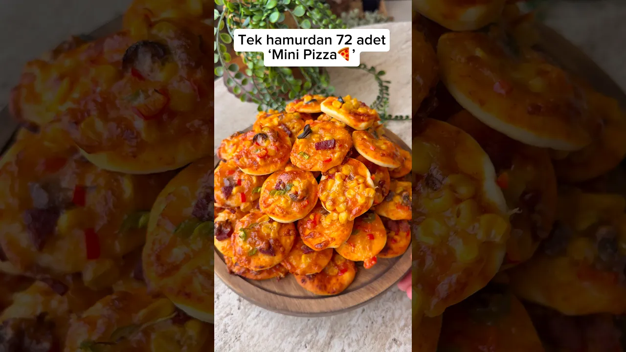 Tek hamurdan 72 adet mini pizza😍 #food #tarif #recipe #pratiktarifler #globalcuisine #pizza