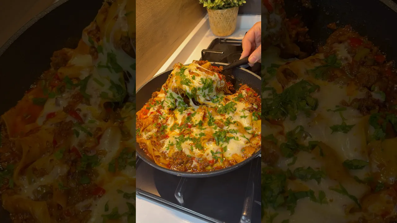 Pratik lazanya😍 #recipe #tarif #food #cooking #globalcuisine #yemektarifleri #lazanya #pasta