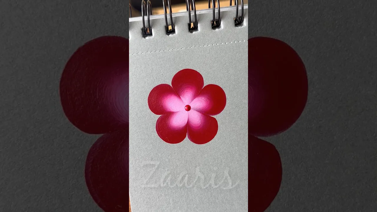 104 Simple flower🌺painting beginners using acrylic🖌️🎨 #shorts #art #beginners #viral #flowerpainting