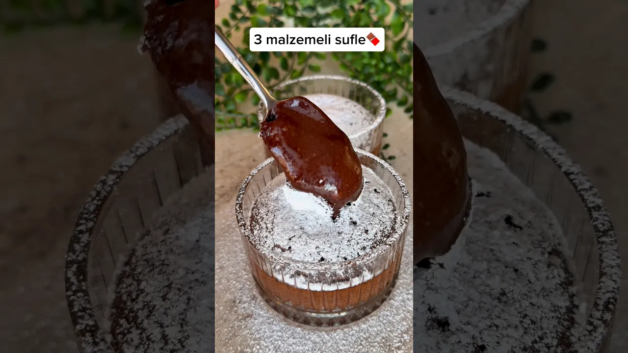 3 malzemeli sufle😍 #recipe #tarif #food #pratiktatlitarifleri #cooking #globalcuisine #dessert
