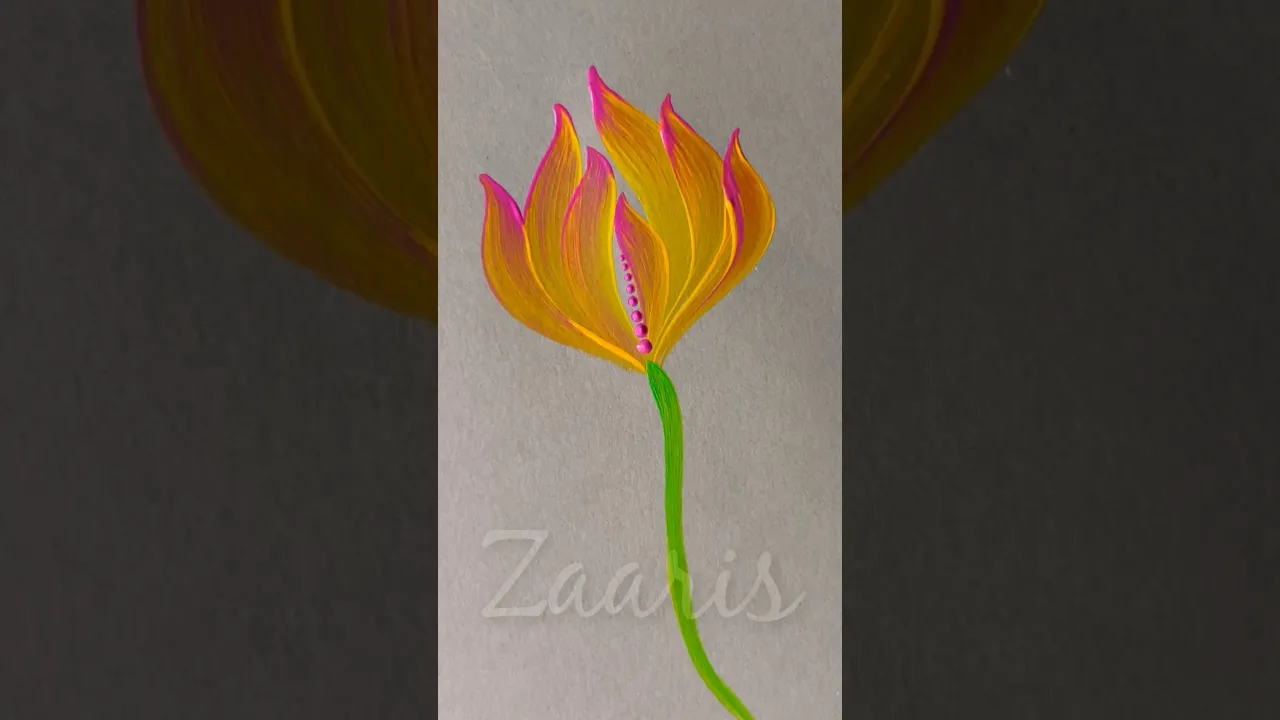 367 Beginner friendly acrylic 🌼painting 🎨🖌️ #drawing #beginnerfriendly #art #flowerart #painting