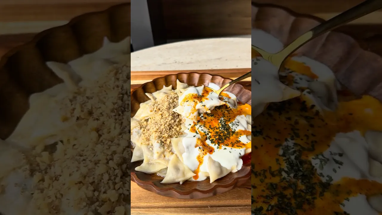 Pratik kasnak mantı 🥟😍 #recipe #tarif #pratiktarifler #food #mantı #kasnakmantı #pratikmantı