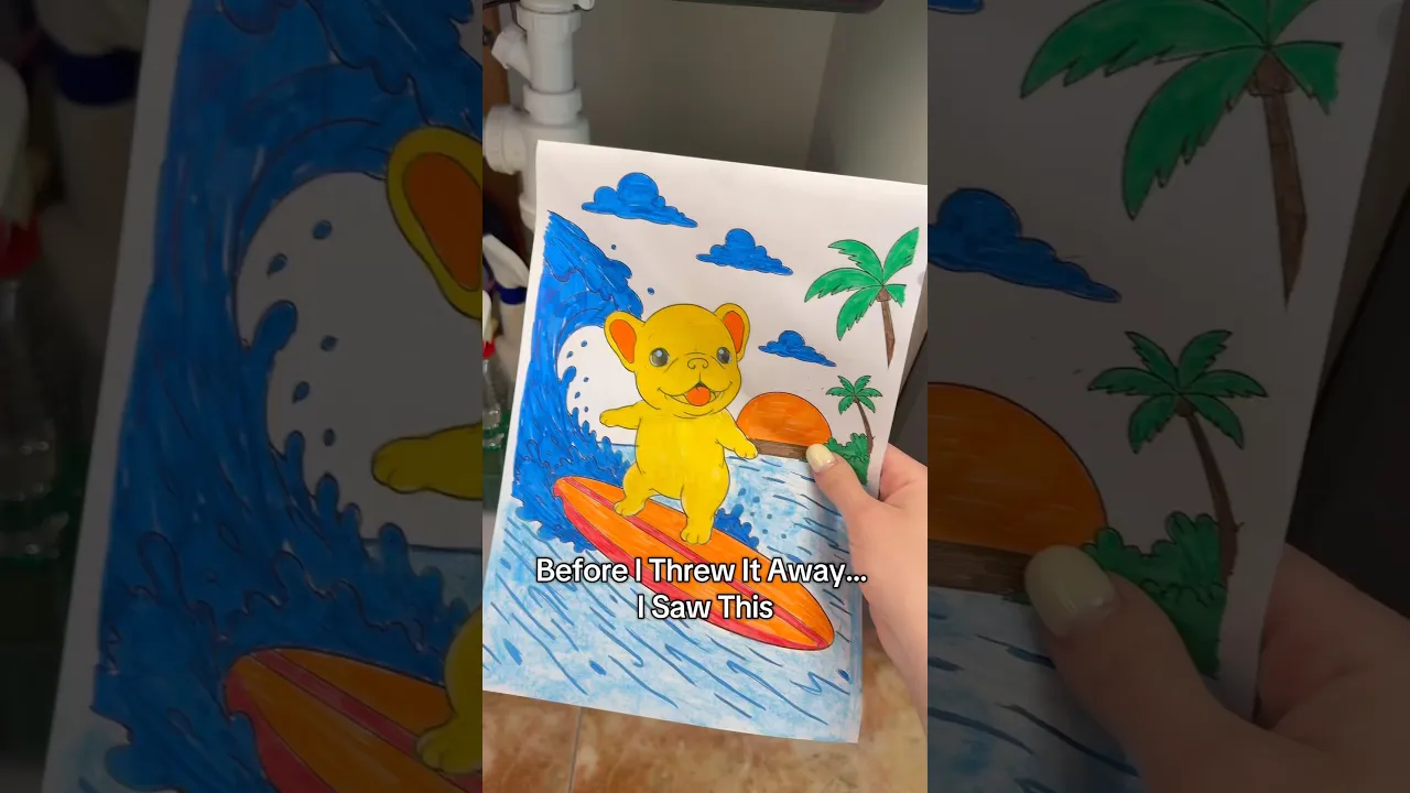Don’t throw away your child’s drawings…🥹