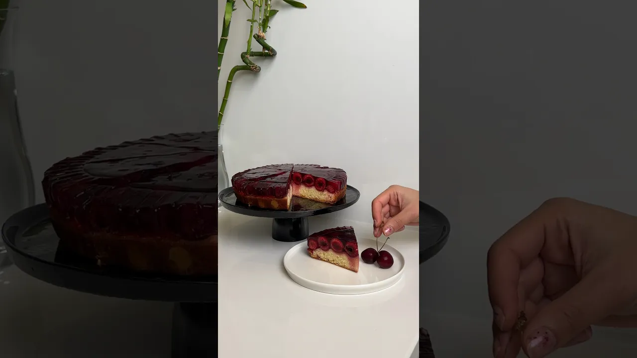 Ortamda hava atmalık pasta 🍒 #shorts #cherry #cake
