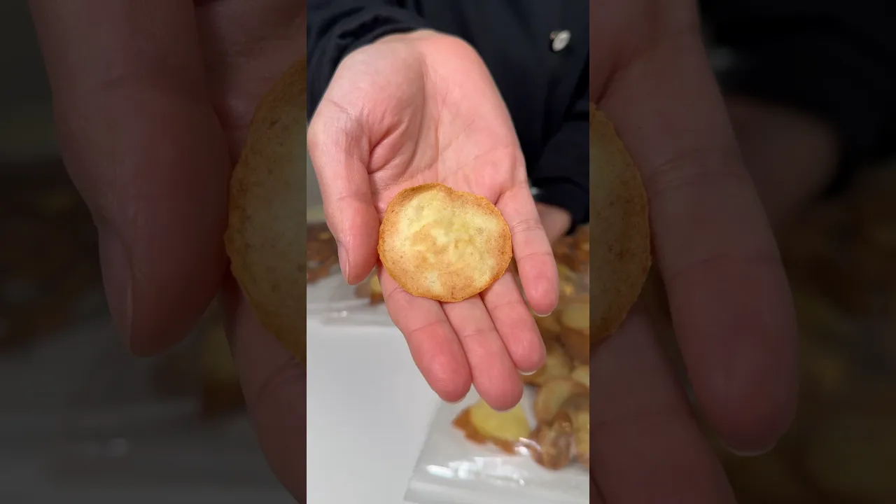 Sadece patates ile paket paket cips yaptım #cips #busezeynep #shorts