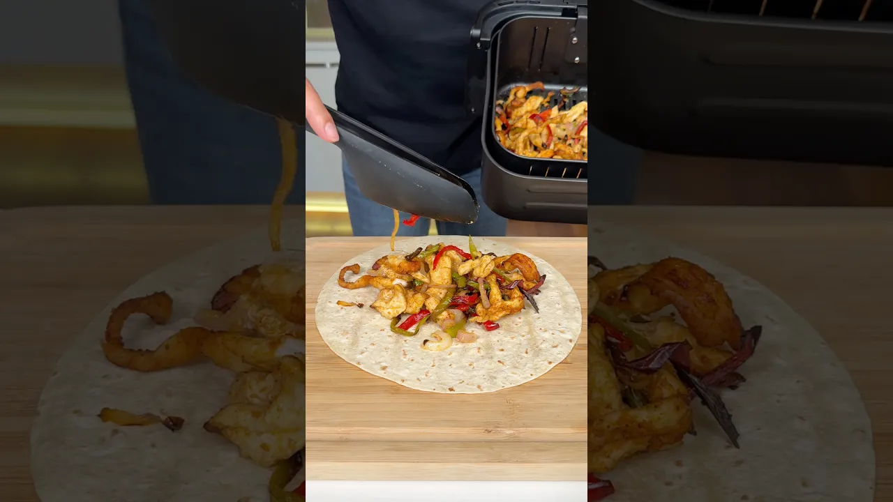Fajita Wrap #busezeynep #airfryer #wrap