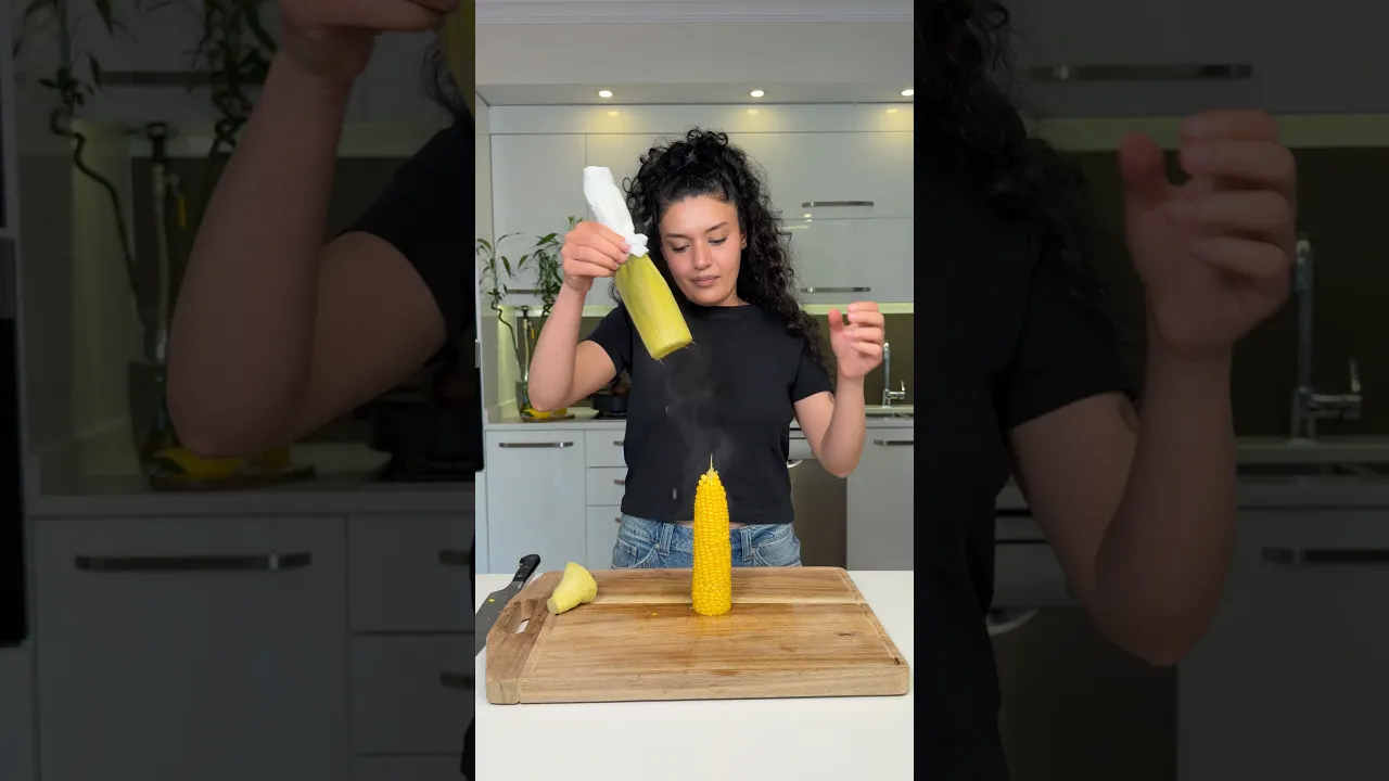 Mısır soymaya son! No more peeling corn 🌽 #busezeynep #corn