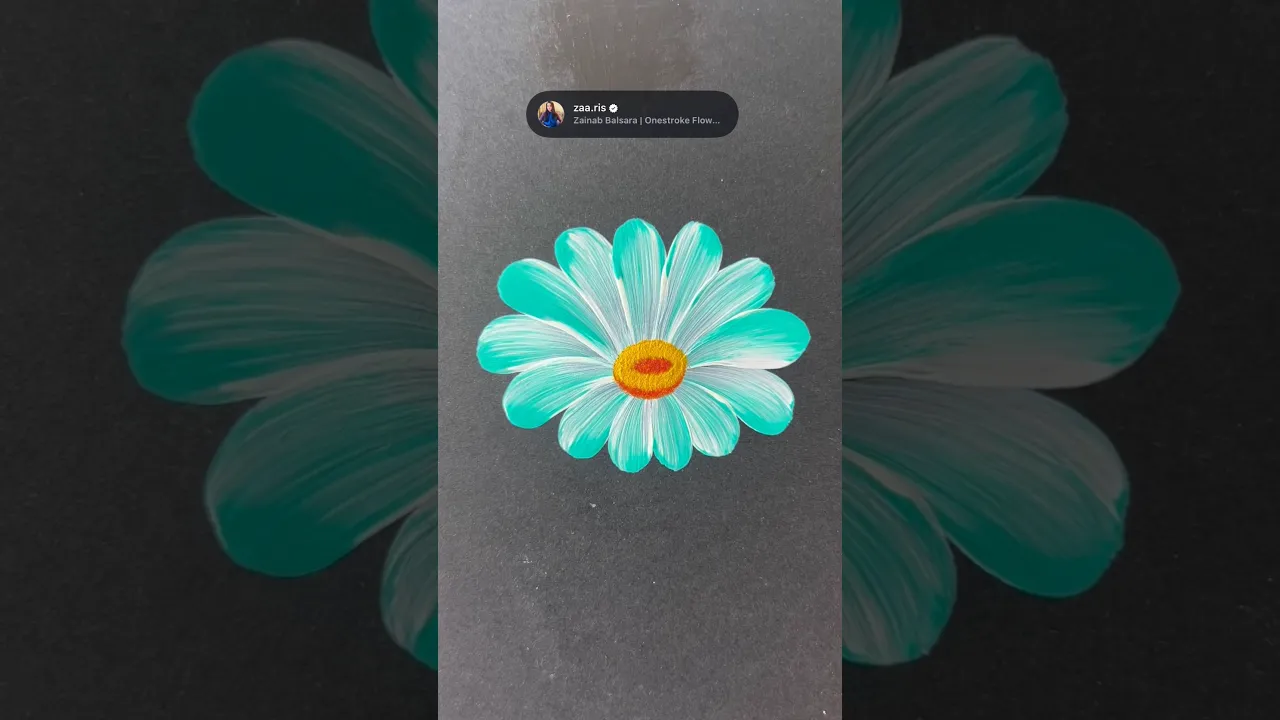 471 🩵🖌️🫶🏻Easy beginner friendly, acrylic flower painting ideas✅💯