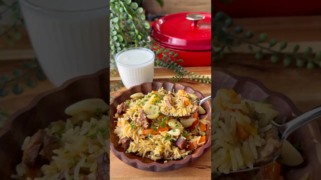 Özbek pilavı😍 #food #tarif #recipe #özbekpilavı #pilav #dessert #globalcuisine #pratiktarifler