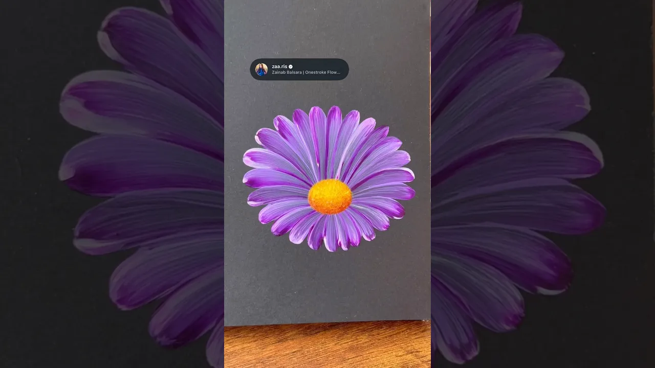 391 💜👌🎨How to paint flower petals ｜ Acrylic 🌈💜 #shorts #petals #viralyt #beginnerfriendly