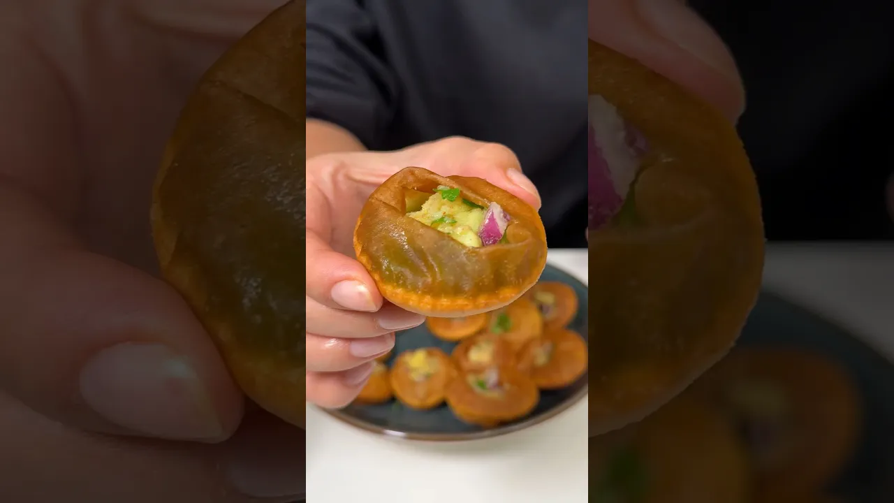 Pani Puri 🇮🇳 #shorts #panipuri #busezeynep