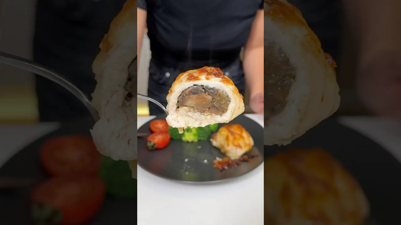 Mantar Dolgulu ⧸ Stuffed Chicken #chicken #mushroom #busezeynep