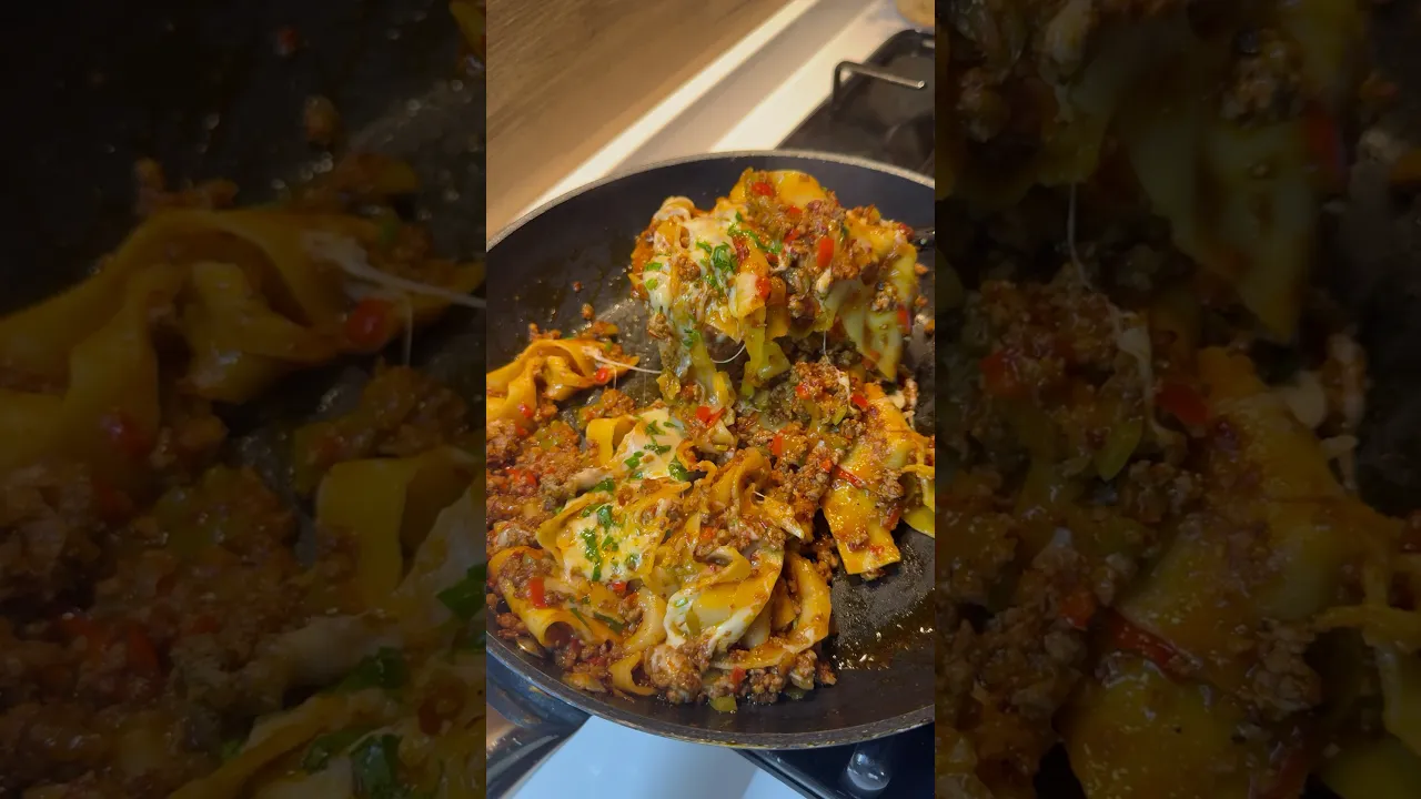 Tavada pratik lazanya😍#food #globalcuisine #recipe #globalfood #pratiktarifler #tarif #cooking