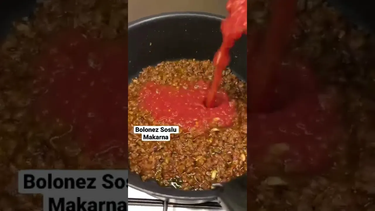 En hızlı Bolonez Sos yapımı 🍝 #makarna #bolonezsos #bolognaise #pasta