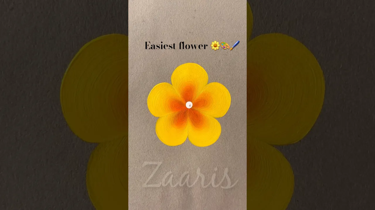 271 EASIEST flower painting 🌼🖌️🎨 #shorts #art #flowerpainting #flowerart