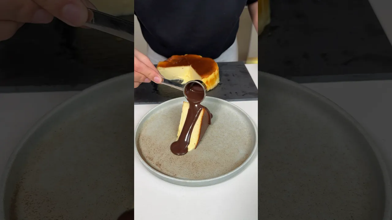 San Sebastian ⧸ Airfryer #cheesecake #busezeynep #sansebastiancheesecake