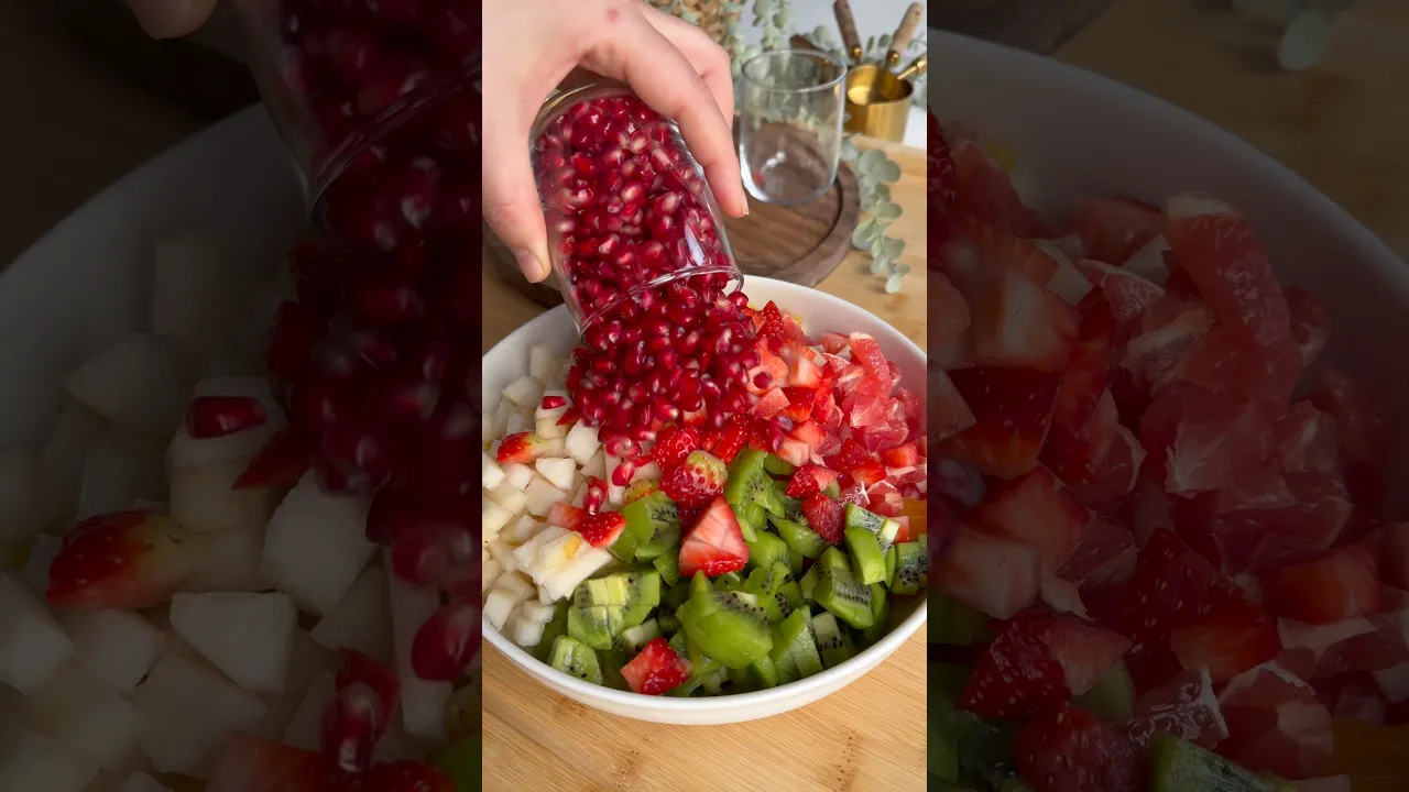Meyve salatası😍 #food #tarif #recipe #salatatarifi #pratiktatlitarifleri #globalcuisine #fruits