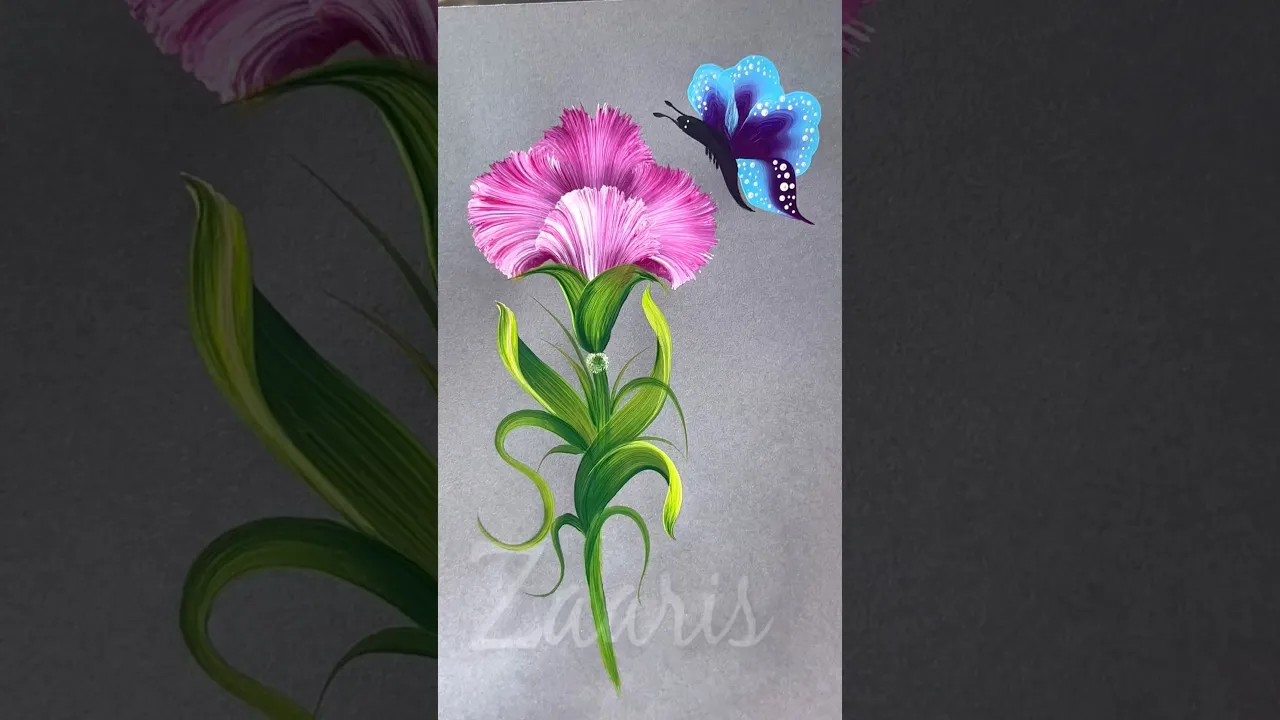 70 🦋Acrylic BUTTERFLY 🦋 painting 💯🫶#shorts #butterfly #viral #art #painting #yt