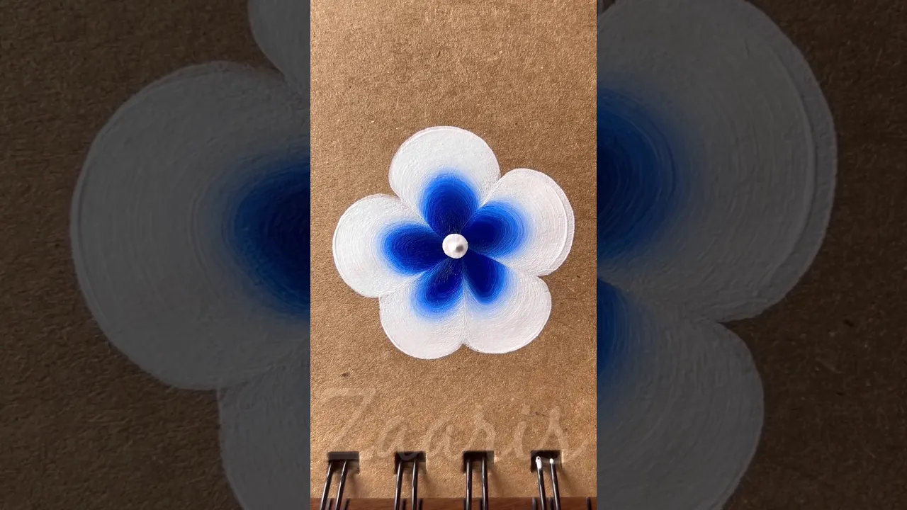 340 💙Easiest Flower painting 🧿Acrylic 👌💯🎨