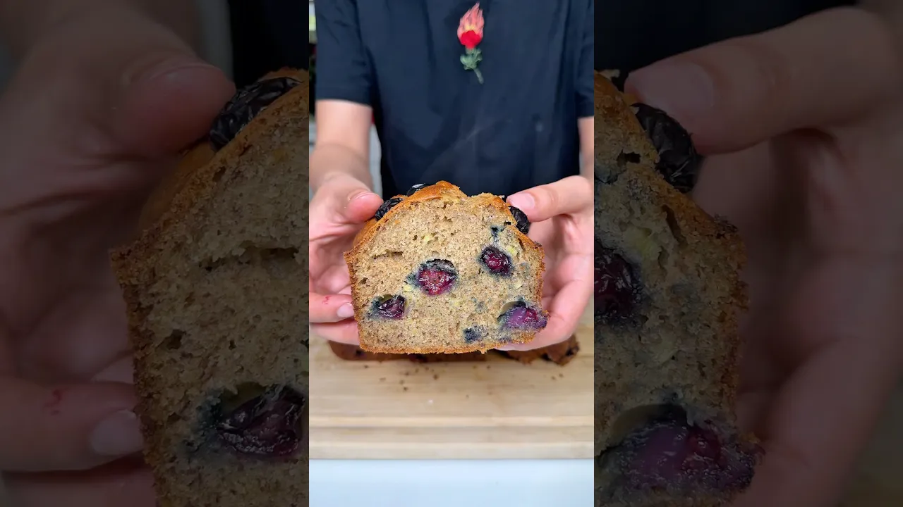 Banana Bread Blueberry 🫐. #busezeynep #bananabread