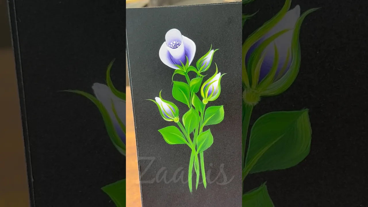 20 💜Purple ROSE acrylic painting🌹🎨🖌️#shorts #viral #rose #acrylicpainting # #art #flowers #purple