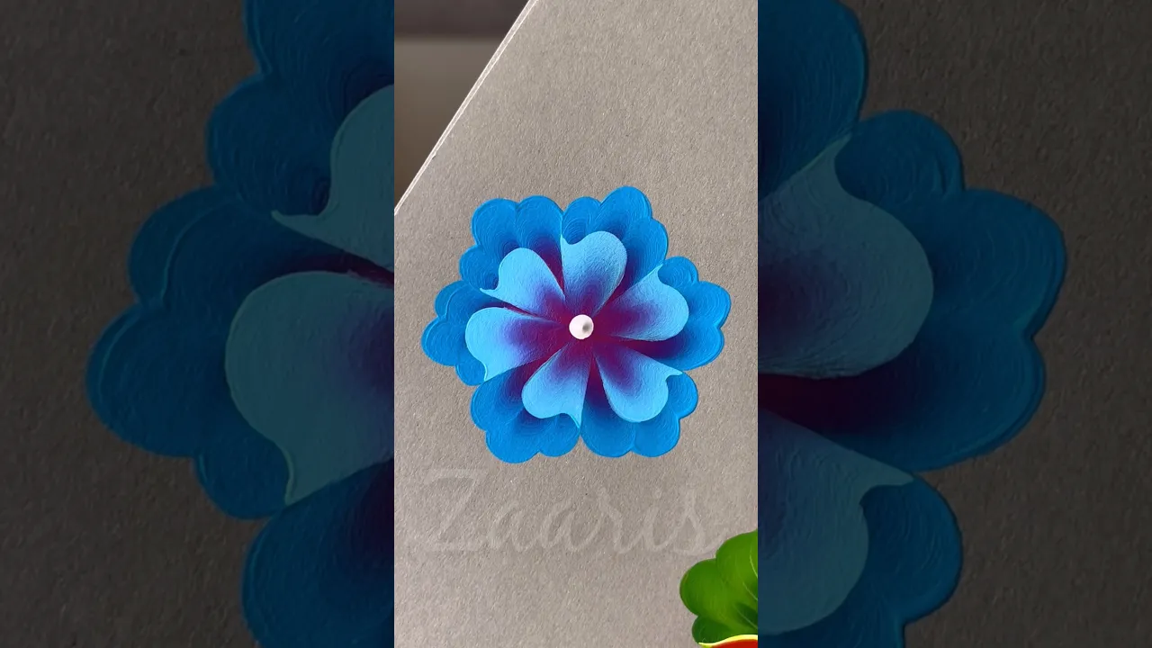 354 Simple acrylic flower painting🌺 #flowerart #acrylicflowerpainting #shortsfeed