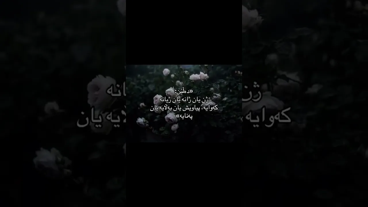 «‌دەلـێـن ژن ژانـە یـان ژیـانـە کـەوایـە پـیـاویـش یـان بـەلایـە یـان پـەنـا»