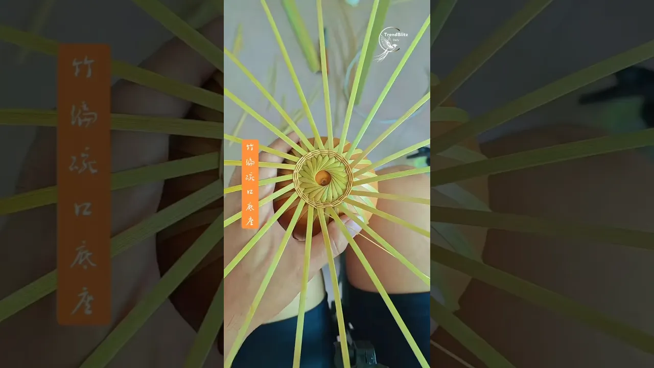 Traditional Bamboo Bowl Weaving — Mastering Warp & Weft Spiral Techniques