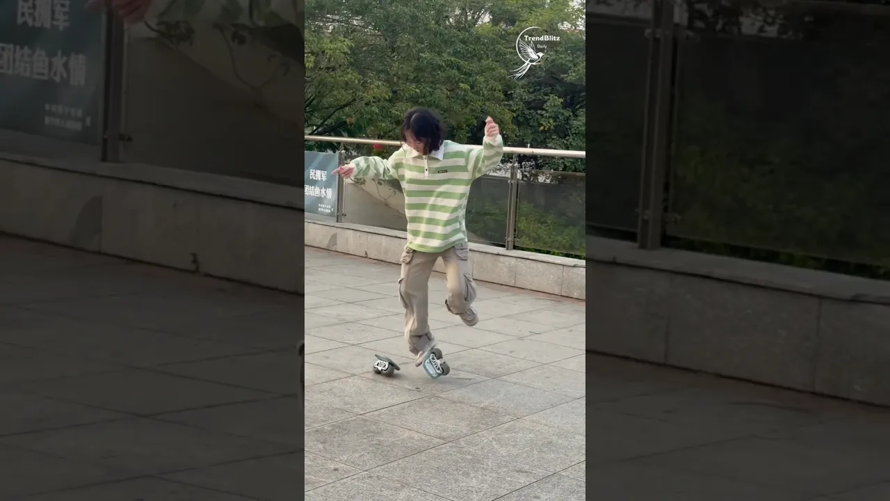 Stay At Home Mom Shows Smooth Driftboard Skills ｜ Inspiring Everyday Talent & Urban Fitness