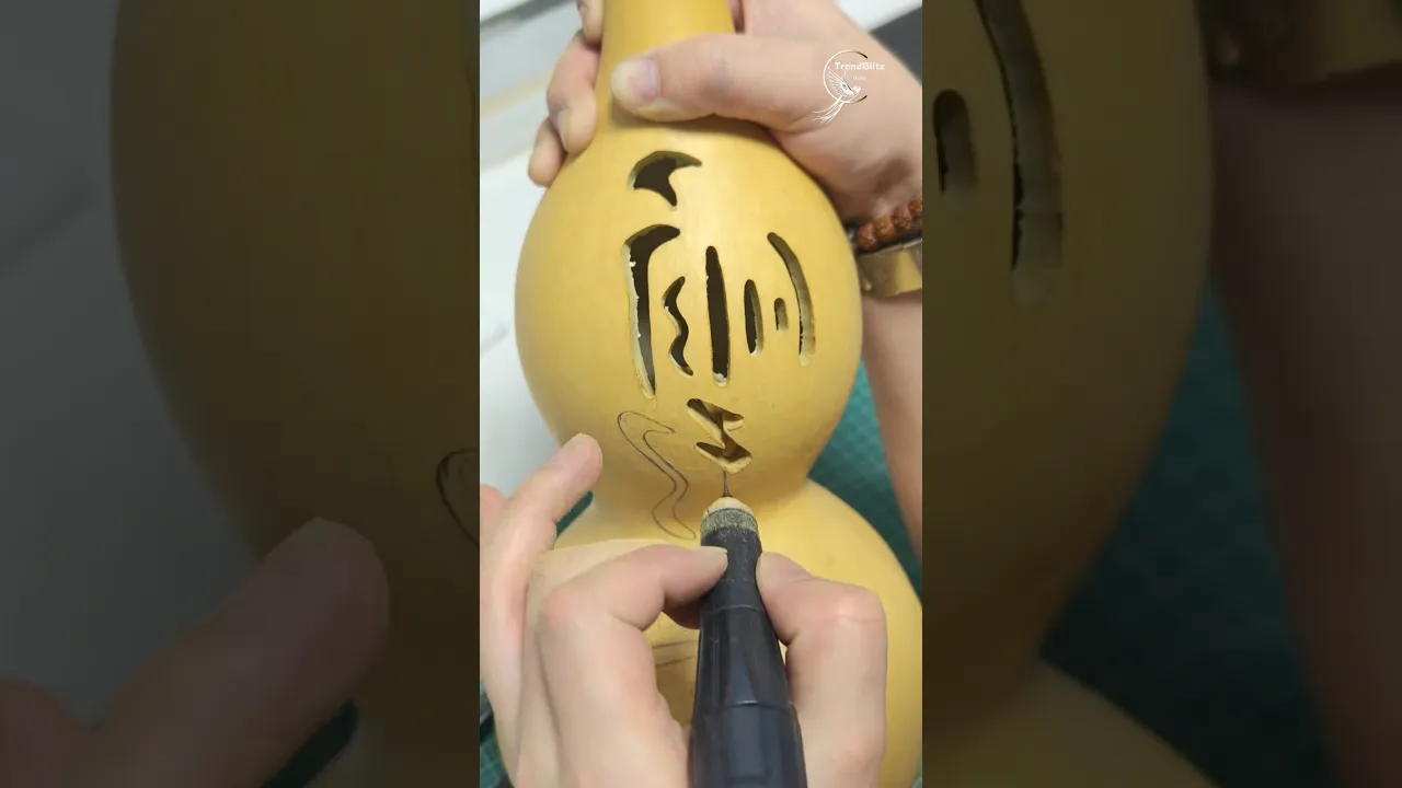 Smooth Craftsmanship Habit – Handmade Gourd Tablella Making Process Tutorial Guide