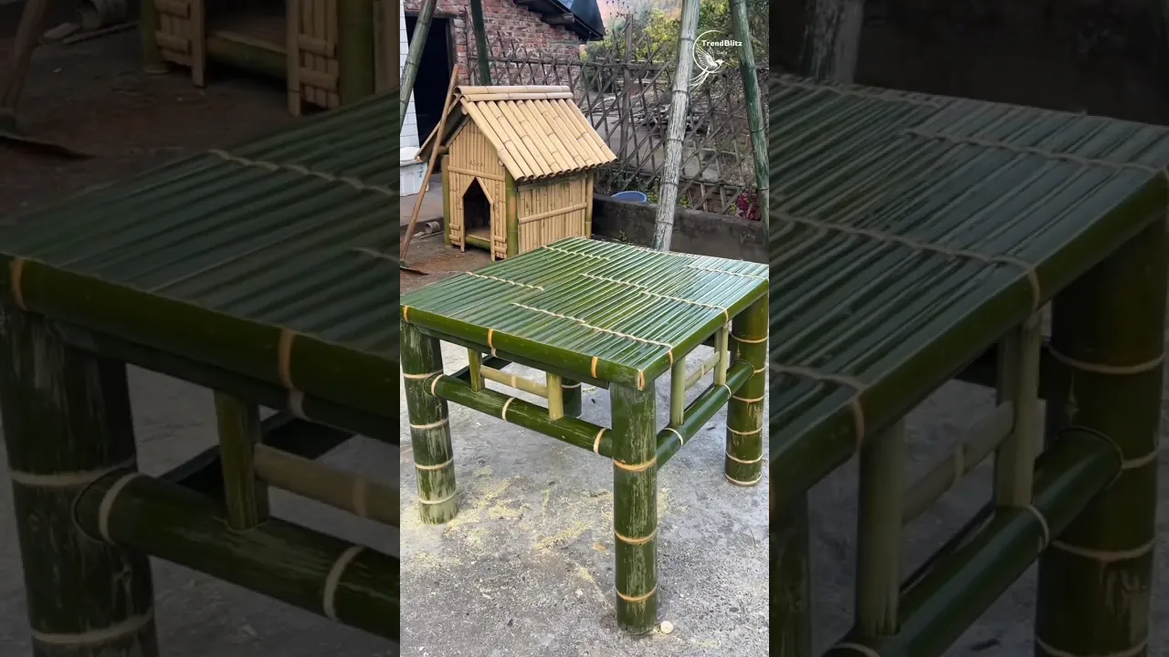 One Year Crafting Bamboo Furniture ｜ A New Handmade Table for Chinese New Year