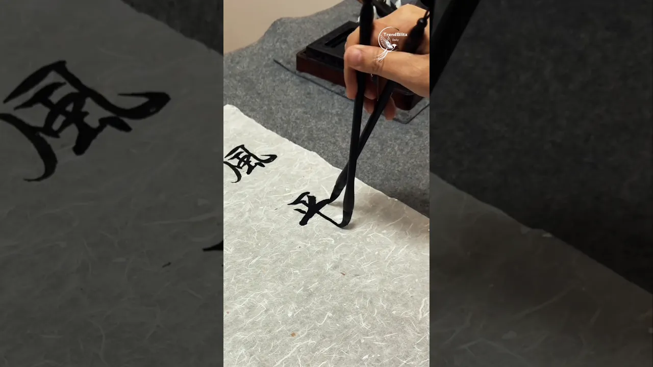 Decades of Calligraphy Mastery ✨ A Lifetime of Passion in Every Brushstroke
