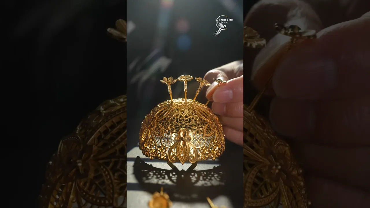 A 1,400 Year Old Gold Hair Ornament Showcasing the Peak of Ancient Aesthetic Craftsmanship