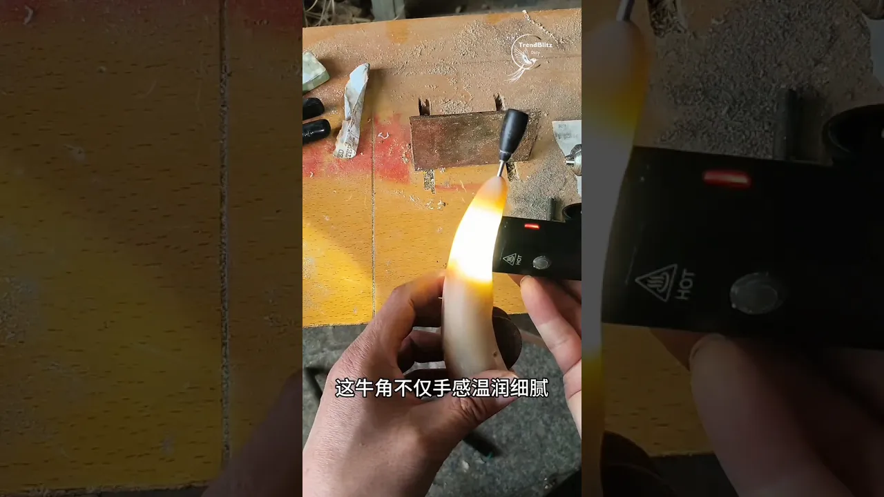 Handcrafted Ox Horn Ink Line Tool ｜ Traditional Craft Process & Durable DIY Build