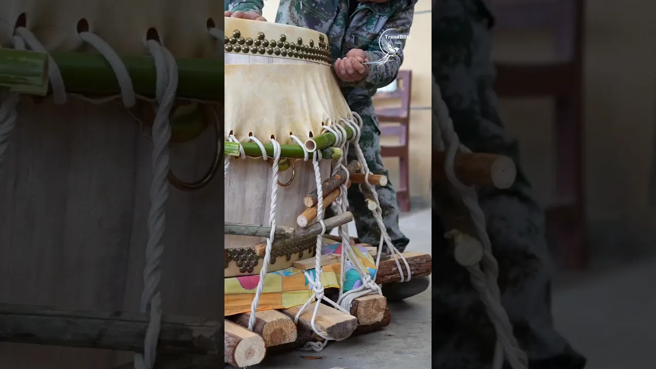 Blessed Rural Life： Favorable Weather, Abundant Harvests & Traditional Cowhide Drum Art
