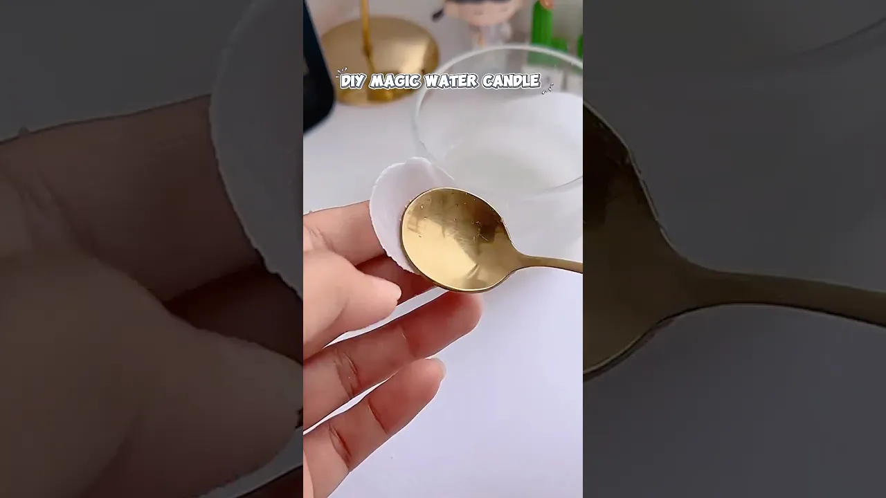 DIY Magic Water Candle 😊✨#shorts #art #diy #muktaartandcraft #youtubeshortsindia