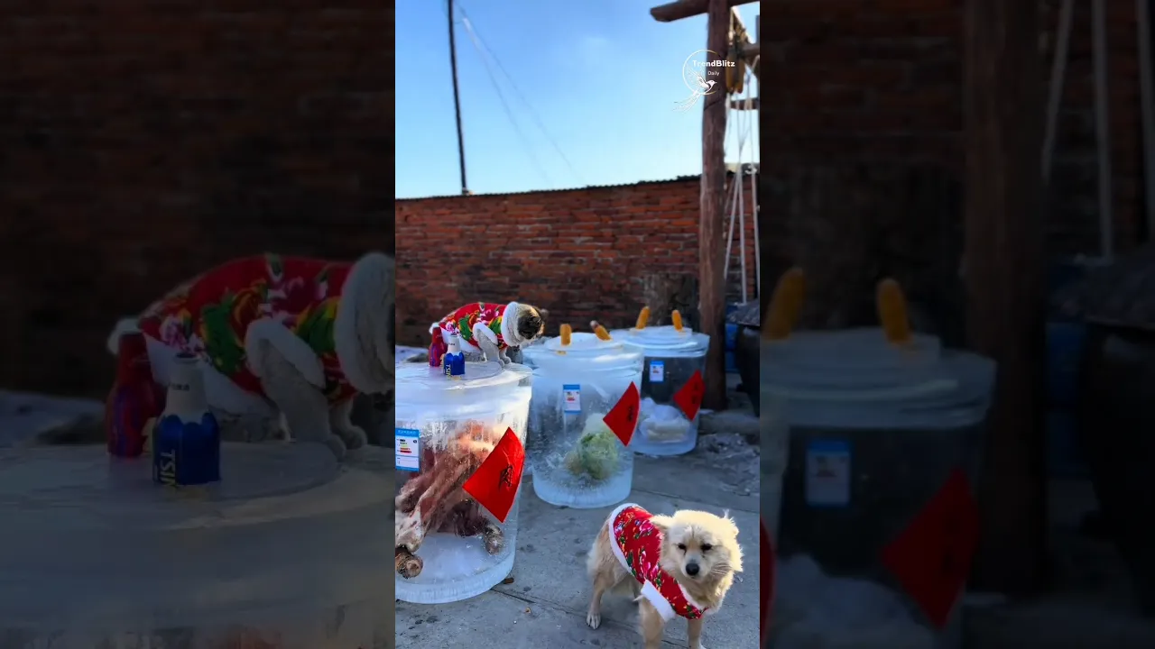 Frozen Food Storage in Northeast China 🏔️ Giant Ice Tanks for Winter Survival
