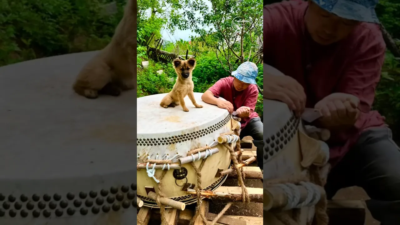 Recreating a Traditional War Drum by Hand in Rural Life ｜ 30 Day Heritage Build
