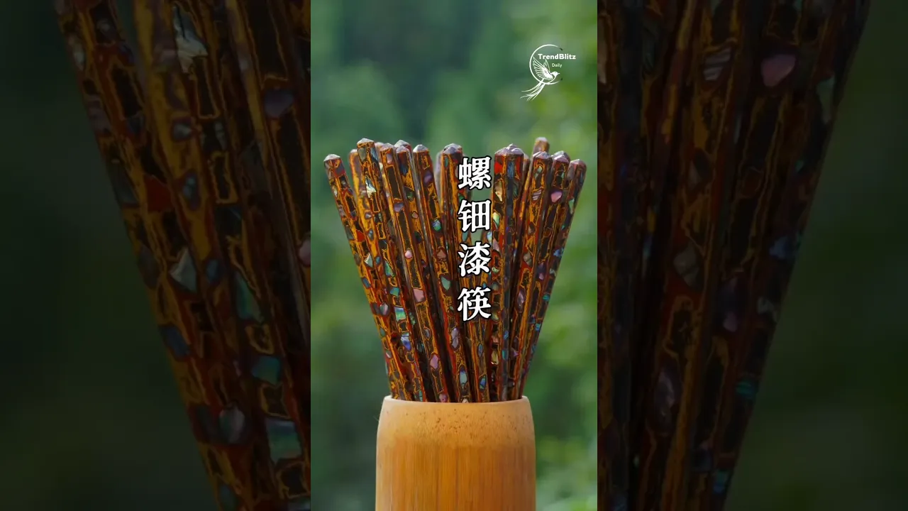 Mother of Pearl Lacquer Chopstick Sleeves ｜ Ancient Handmade Inlay Craft ✨ Heritage