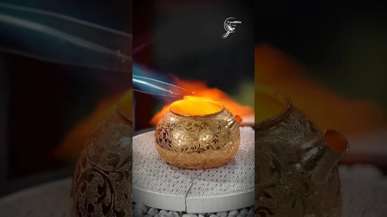 Inside the Handmade Pure Gold Teapot Process ｜ Master Luxury Metal Craftsmanship