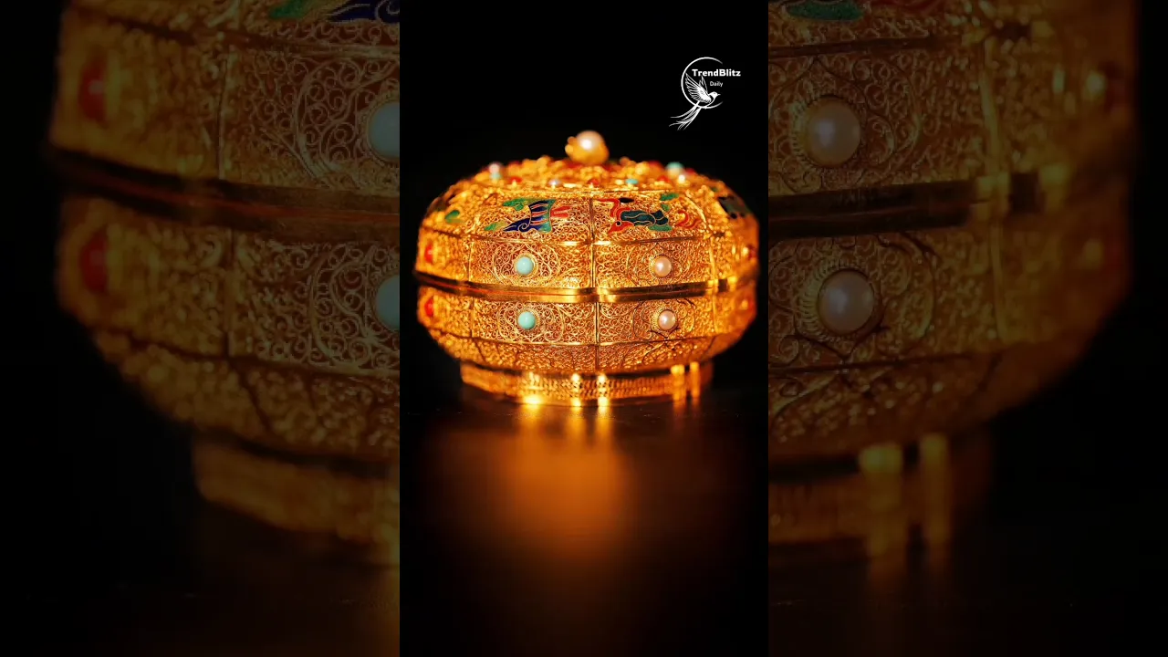500g Gold Filigree Soap Dish ｜ A Royal Handmade Masterpiece of Timeless Luxury