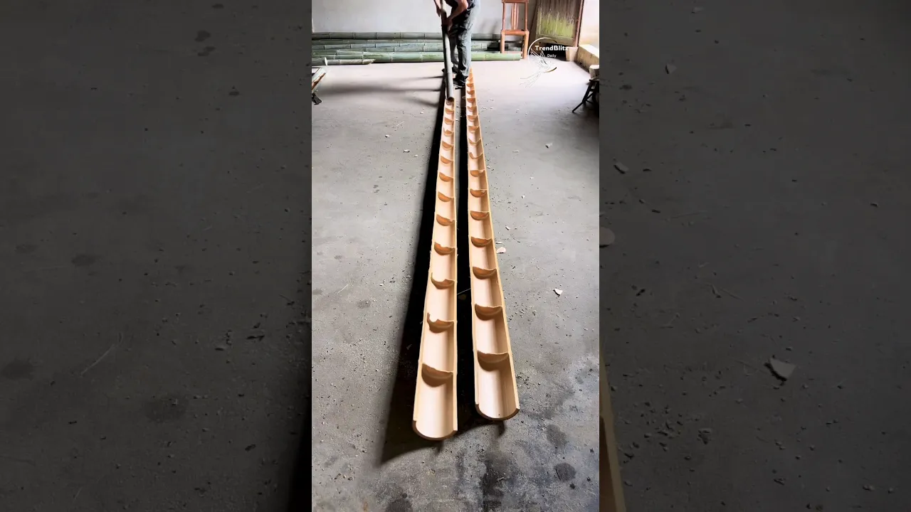Splitting Bamboo into Firework Threads 🎋 ｜ Traditional Weaving Craft Process