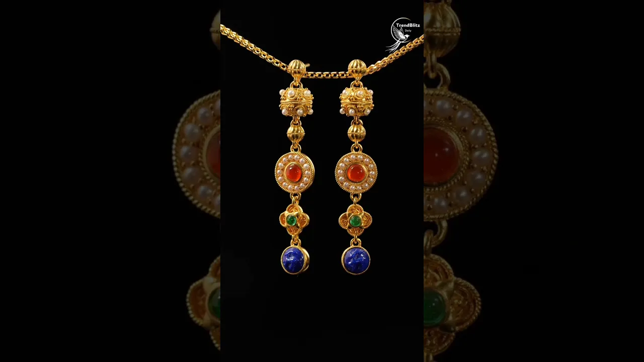 Elegant Gold Earrings Inspired by Sui & Tang Dynasties ｜ Heritage Jewelry Craftsmanship