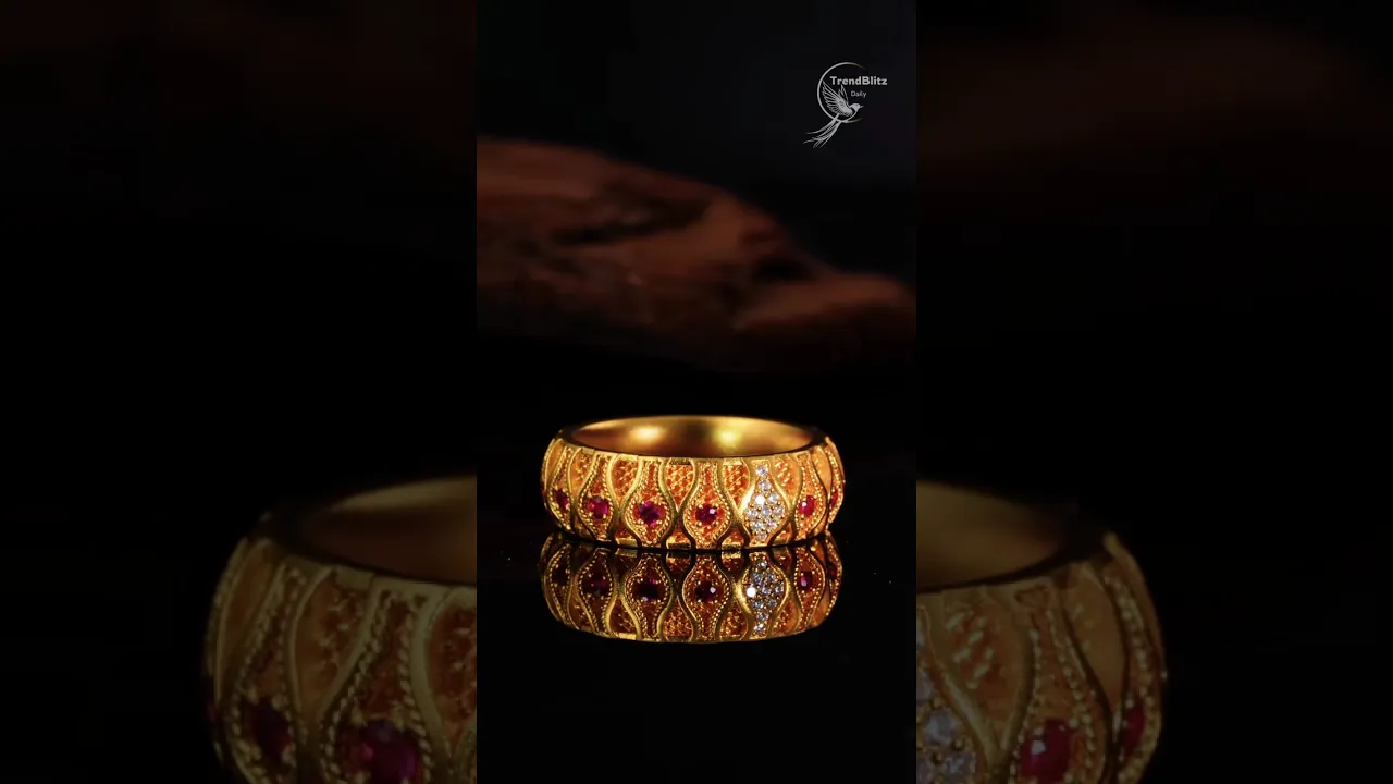 Royal Gold Heritage Ring ✨ Where Intangible Craft Meets Timeless Luxury